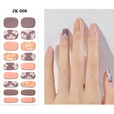 Pegatinas de Uñas UV Gel Semi-curadas Impermeables - Pure Desire Wind Wear - Image 12