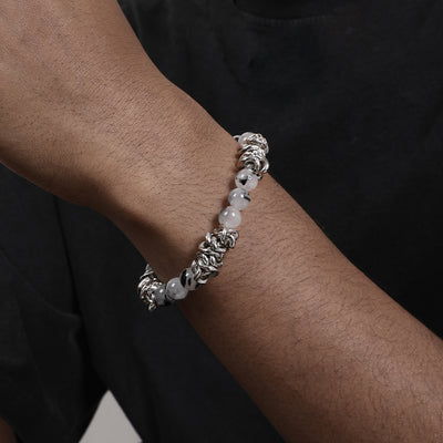 Pulsera Hip Hop Negra con Cristales Incrustados - Image 9