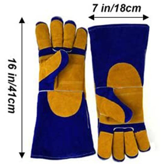 Guantes de Cuero Profesionales para Soldadura Industrial con Protección Laboral - Image 2