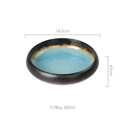 Plato de Cerámica Artesanal con Esmalte Agrietado - Image 6
