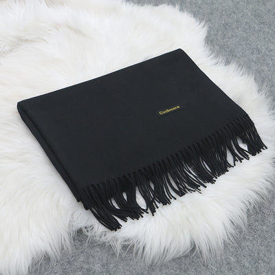 Bufanda de Cachemira para Mujer Estilo Coreano Invierno Gruesa - Image 12