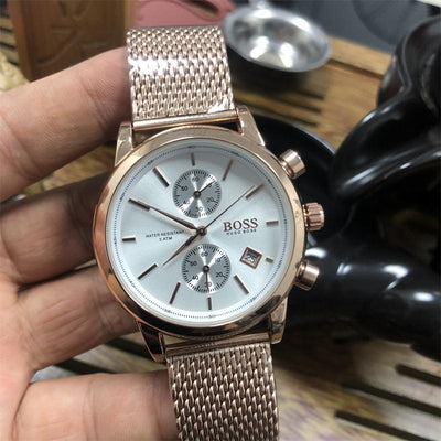 Reloj de Hombre con Malla y Movimiento Quartz de 5 Agujas - Image 20