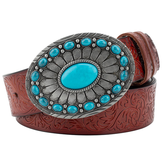 Cinturón Decorativo Grabado Estilo Retro Europeo para Mujer - Image 36