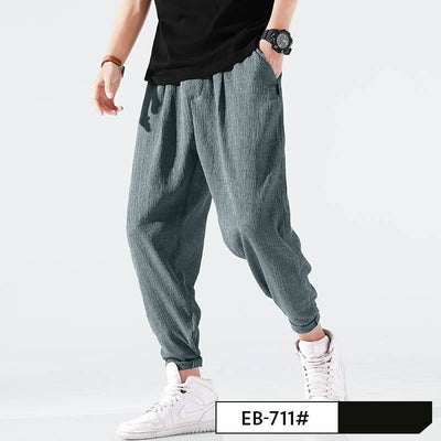 Pantalones Cortos de Lino Tejidos Holgados y Frescos - Image 6