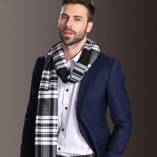 Bufanda Escocesa para Hombre Invierno Cálida Estilo Europa - Image 19
