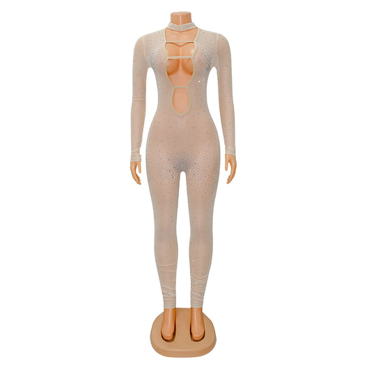 Jumpsuit de Malla Ajustado para Fiesta Nocturna - Image 12