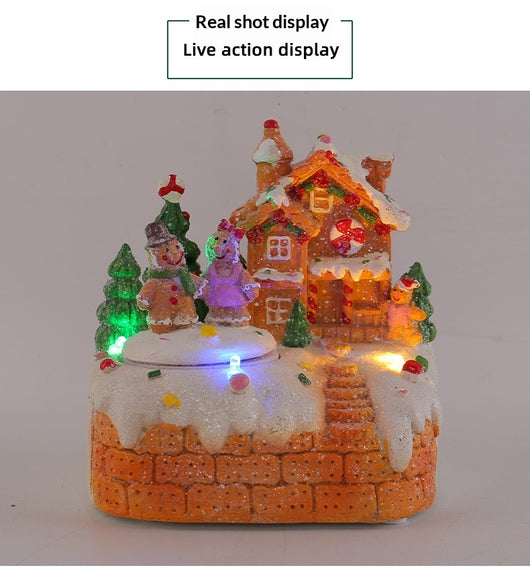 Caja de Música Giratoria Muñeco de Jengibre Decorativo de Escritorio - Image 14