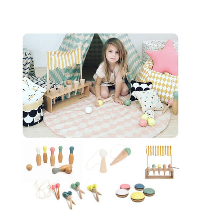 Juguetes Educativos de Madera de Haya para Niños Bilbokate - Image 3
