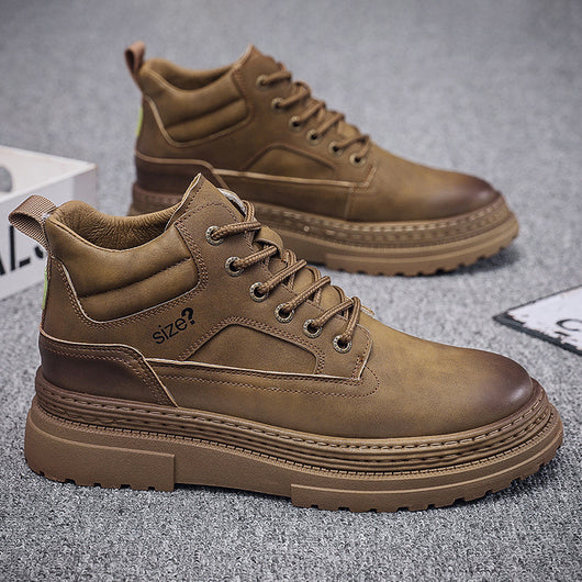 Botas Altas Estilo Británico para Hombre con Suela Reforzada - Image 9