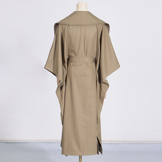 Abrigo Trench Cape Largo para Mujer - Otoño - Image 8