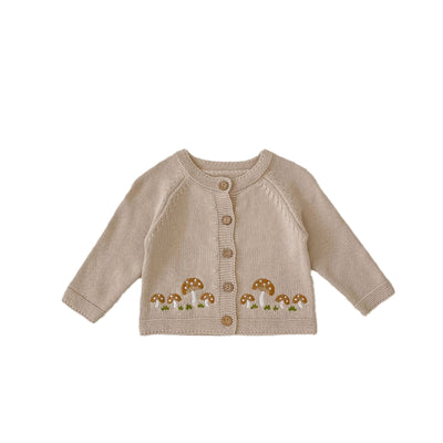Cardigan de Punto Algodón con Bordado de Hongos - Colección Tide - Image 5