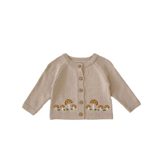 Cardigan de Punto Algodón con Bordado de Hongos - Colección Tide - Image 5