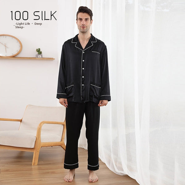 Pijama de Seda Mulberry 22M para Hombre - Comfort Premium
