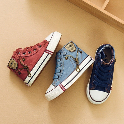 Zapatillas Deportivas Otoño para Niños y Niñas - Tenis Respirable de Lona y Denim - Image 4