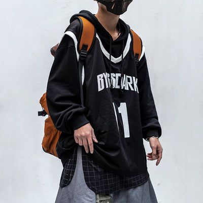 Sudadera con Capucha Efecto Dos Piezas Primavera