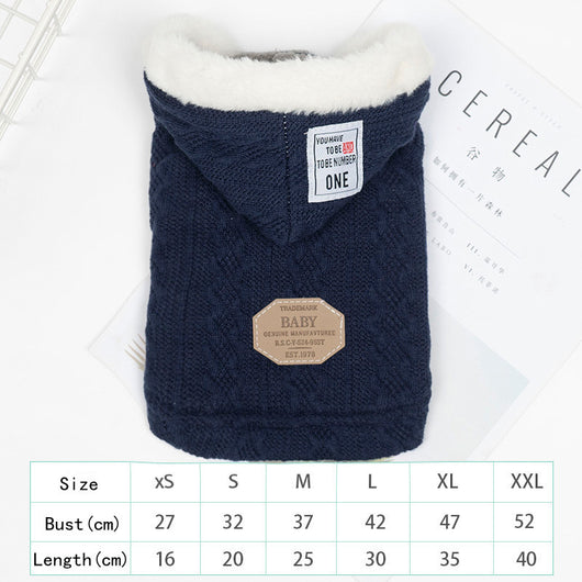 Suéter Cálido con Capucha para Mascotas - Invierno y Otoño - Image 24