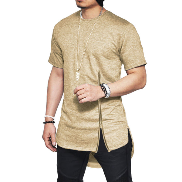 Playera Hip Hop con Cierre en el Pecho