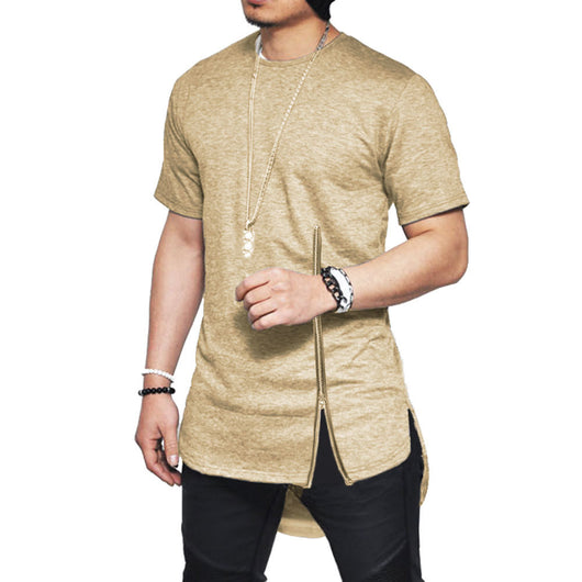 Playera Hip Hop con Cierre en el Pecho
