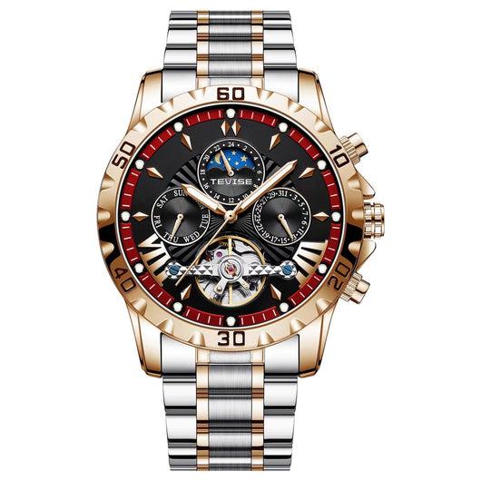 Reloj Mecánico Tourbillon Acero Inoxidable Resistente al Agua para Hombre - Image 9