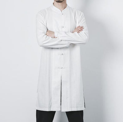 Chaqueta de Botones Lino y Algodón para Hombre - Image 6