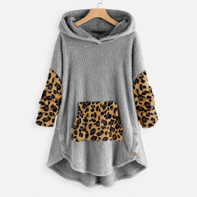Sudadera Hoodie de Felpa Manga Larga Suelta y Cómoda - Image 17