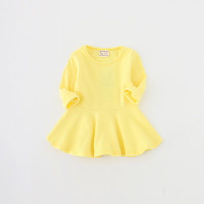Vestido Infantil Primavera Otoño - Algodón Puro con Volantes, Manga Larga - Image 10