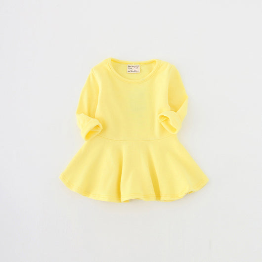 Vestido Infantil Primavera Otoño - Algodón Puro con Volantes, Manga Larga - Image 10