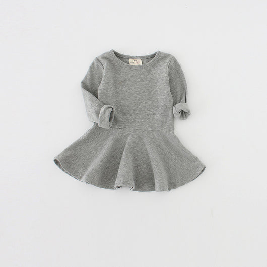 Vestido Infantil Primavera Otoño - Algodón Puro con Volantes, Manga Larga - Image 5