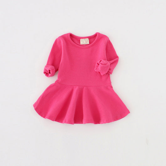 Vestido Infantil Primavera Otoño - Algodón Puro con Volantes, Manga Larga - Image 8