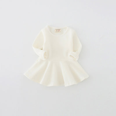 Vestido Infantil Primavera Otoño - Algodón Puro con Volantes, Manga Larga - Image 9