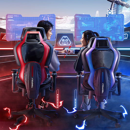 Silla Gamer Ergonómica con Soporte Lumbar y Reclinación