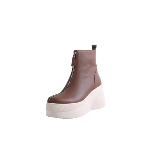 Botines de Cuero Tacón Cuña Versátil - Image 10