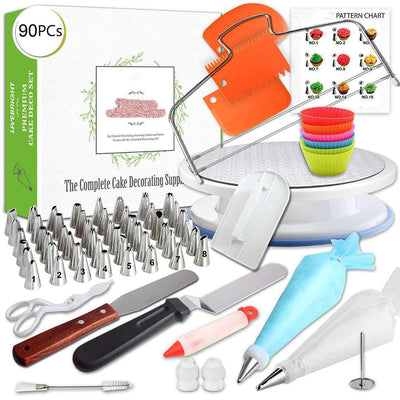 Set Profesional de 90 Piezas para Decorar Pasteles