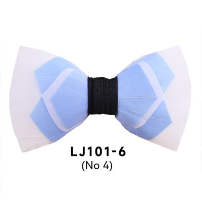 Pajarita Ejecutiva de Plumas Poliéster para Traje Formal - Image 5