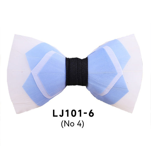 Pajarita Ejecutiva de Plumas Poliéster para Traje Formal - Image 5