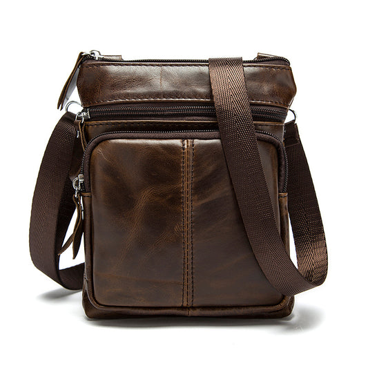 Bolso de Cuero Vintage con Cierre de Hombro para Hombre - Image 2