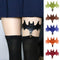 Bat Wing & Leather Ring Thigh High Socks for Halloween