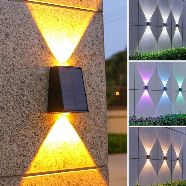 Lámpara Solar de Pared para Exterior - Iluminación Decorativa de Patio