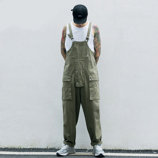 Pantalones de Trabajo Retro Rectos de Pierna Ancha - Image 3