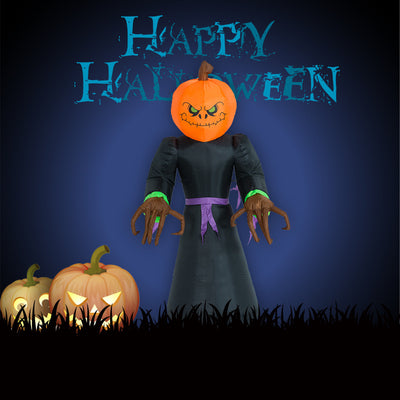 Decoración Inflable Halloween: Calabaza, Gato Negro y Bruja - Image 5
