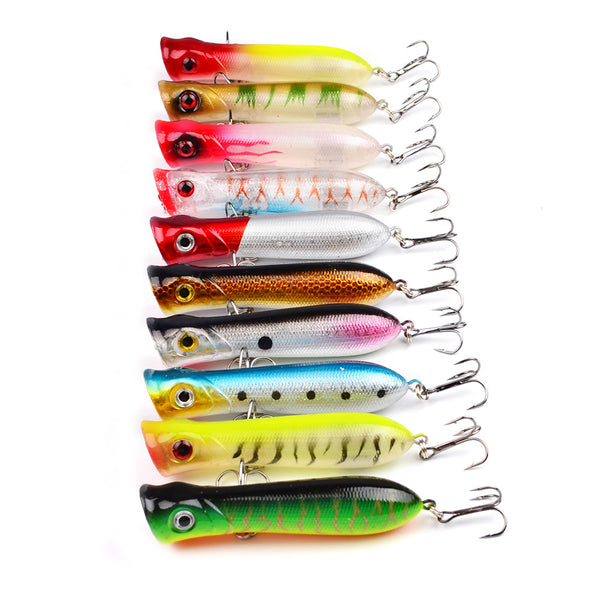 Señuelo de Pesca Artificial Negro 8CM - Anzuelo Resistente 12g