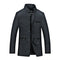 Chaqueta Casual con Cuello Mao para Hombre Adulto