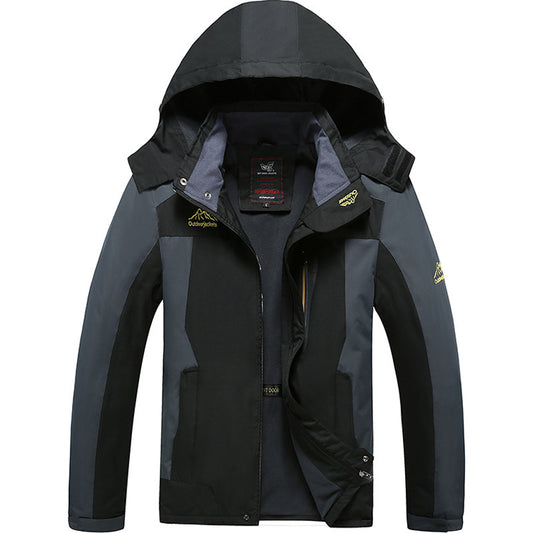 Chaqueta Cortavientos Impermeable para Exteriores y Aventura