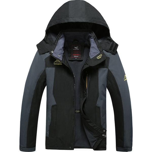 Chaqueta Cortavientos Impermeable para Exteriores y Aventura
