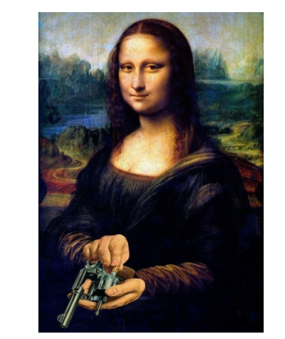 Cuadro Decorativo Mona Lisa Cómica para el Hogar - Image 13