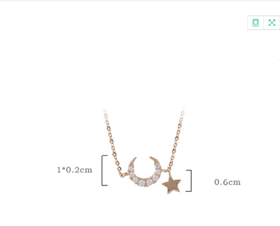 Collar Colgante Luna y Estrellas - Image 4