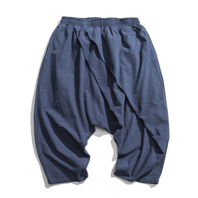 Pantalones Cortos Cargo Holgados para Hombre con Cintura Elástica Bajo la Rodilla - Image 3