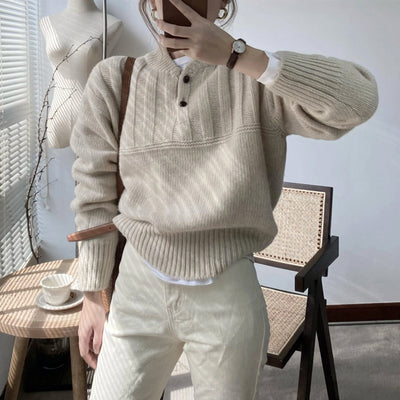 Suéter de Cuello Solapa para Invierno - Abrigo Cálido y Elegante para Mujer - Image 3