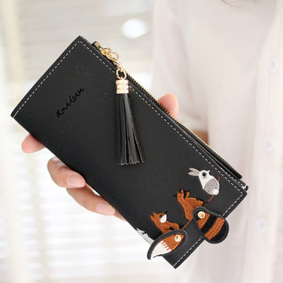 Billetera Delgada para Mujer con Diseño Kawaii - Cartera Compacta de Cuero - Image 11