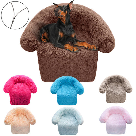 Cama Sofá para Perros con Manta Desmontable y Lavable